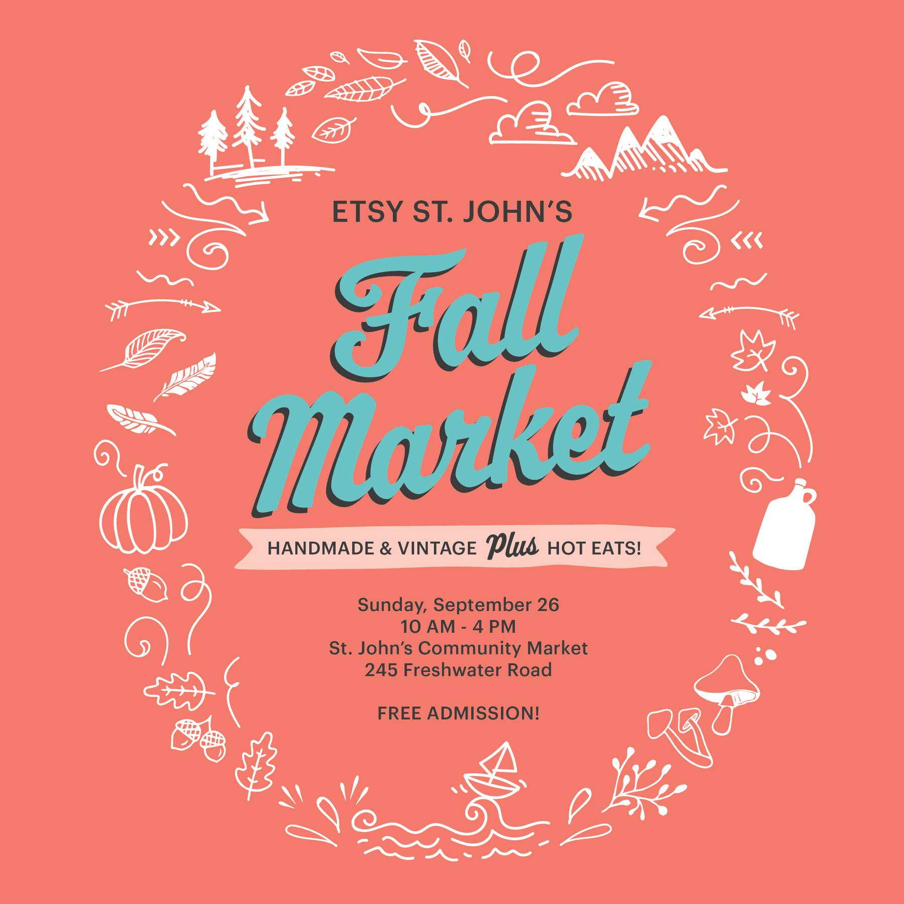 Fall Market Etsy St. John's