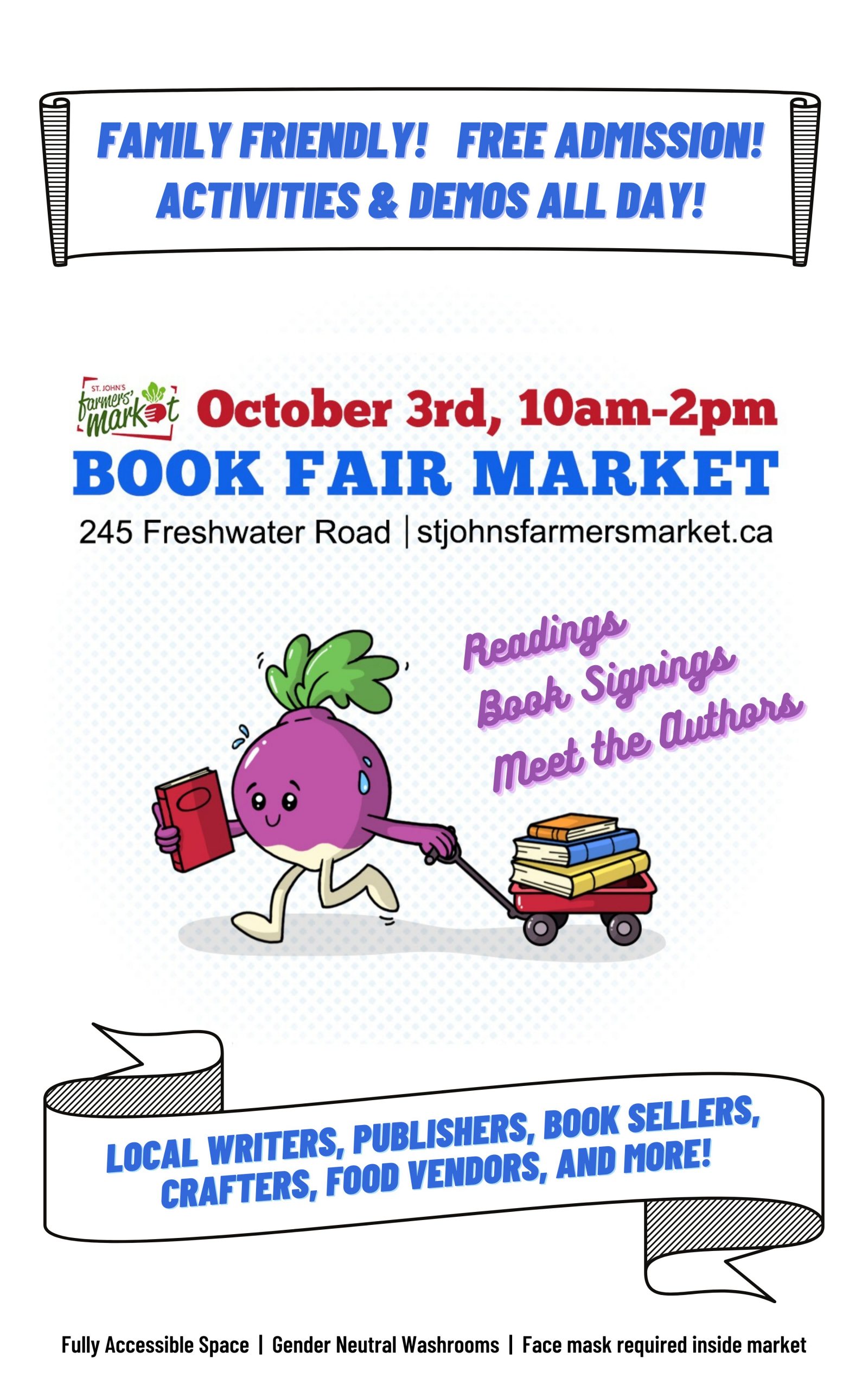 SJFM Book Fair - Sunday, October 3, 2021