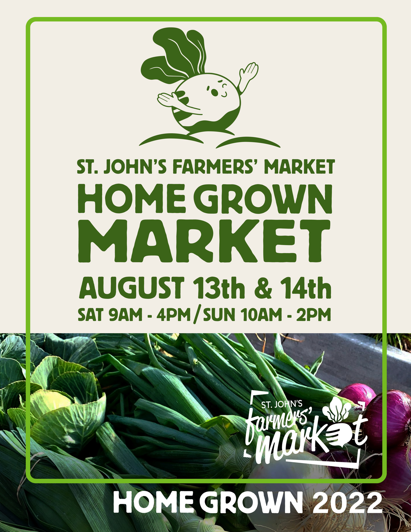 SJFM Home Grown Market Weekend August 13-14, 2022